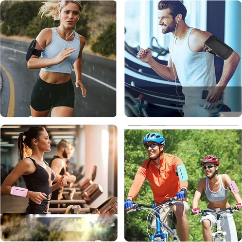 Miniatura 6 de Bandas de brazo con soporte para teléfono para correr, para mujeres y niños, iPhone 15 14 13 12 11 Pro Max Xs Xr X 6 7 8 Plus SE Mini Galaxy Ultra