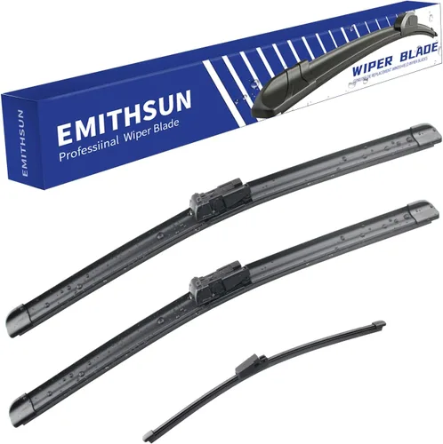 Miniatura 20 de EMITHSUN® Juego de limpiaparabrisas de repuesto para Jeep Wrangler 2007-2017, que cumplen con la calidad OEM, juego de limpiaparabrisas delanteros