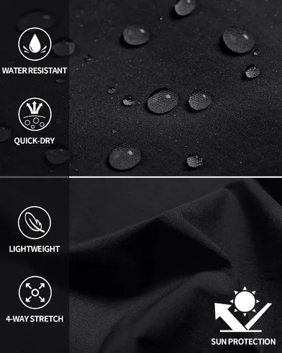 Miniatura 5 de Pantalones cortos de senderismo para hombre, de secado rápido, ligeros, con múltiples bolsillos, para pesca, campamento, golf
