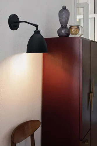 Miniatura 6 de Yosoan Lámpara de pared vintage para estantería, interruptor de encendido y apagado regulable de 1 luz, lámpara de iluminación de montaje industrial
