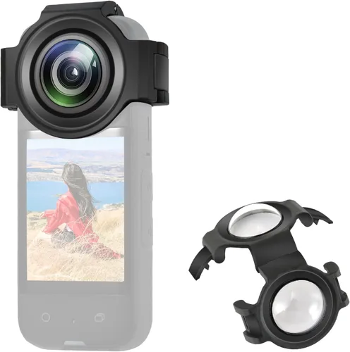 Miniatura 13 de Puluz Compatible con Insta360 One X2 Sticky Lens Guards PC Funda protectora para Insta 360 One X2 impermeable 360 Accesorios de cámara de acción