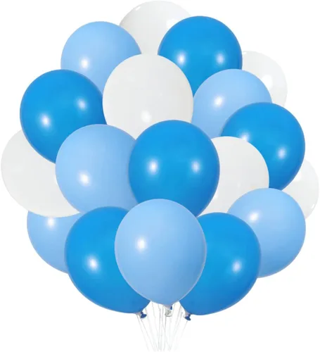 Miniatura 48 de Paquete de 90 globos azul marino de 18 pulgadas, globos grandes azul real para decoraciones de fiestas y eventos