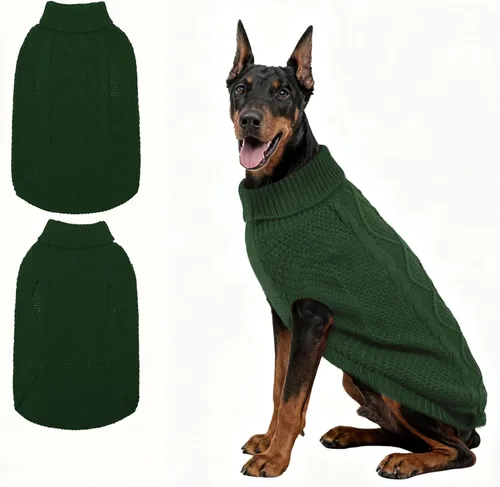 Miniatura 32 de Mihachi Suéteres para Perros Pequeños y Medianos Niña o Niño, Camisa Cálida y Suave para Perros, Abrigo para Perros para Clima Frío con Cuello