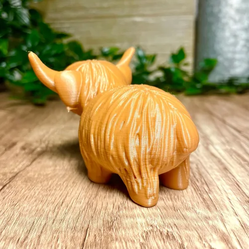 Miniatura 5 de MichiganMootique - Figura de vaca de las tierras altas, decoración de vaca de las tierras altas, regalo de vaca Highlander, estampado de vaca, baño