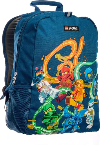 Miniatura 7 de Mochila escolar LEGO NINJAGO para niños, bolsa para libros, para viajes, para ir y venir, para el regreso a la escuela, para niños y niñas, Verde