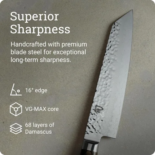 Miniatura 4 de Shun Cuchillo Kiritsuke Premier de 8" Marrón