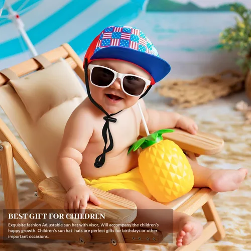 Miniatura 9 de Sombrero de béisbol para niños, sombrero de protección solar para niños pequeños, sombreros de algodón, sombrero de sol para bebés, niñas y niños