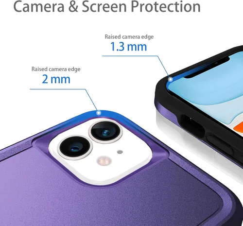 Miniatura 5 de Funda compatible con iPhone 11, protección resistente, a prueba de golpes, a prueba de caídas, a prueba de polvo, antiarañazos, para 11