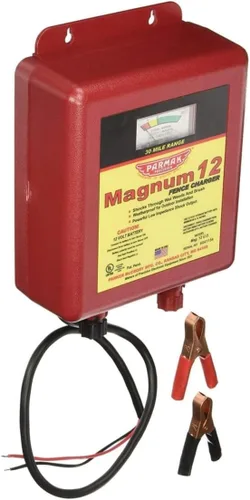 Miniatura 2 de Parmak MAG12-UO - Cargador eléctrico de cerca de 12 voltios Magnum de baja impedancia, funciona con pilas, rango de 30 millas, multicolor, doble