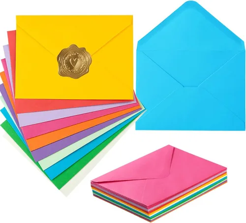 Miniatura 9 de Toperd 50 paquete de sobres A6 para tarjetas de felicitación de 4 x 6 pulgadas, fiesta de cumpleaños, fotos, baby shower y tarjetas de invitación