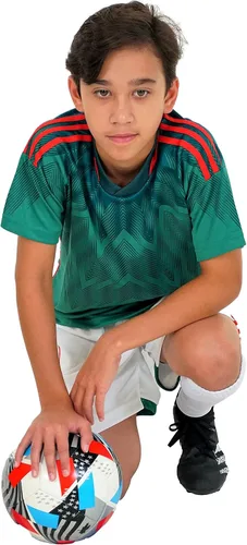 Miniatura 2 de PAIRFORMANCE Uniformes de fútbol para niños, camiseta deportiva de equipo y pantalones cortos para niños, ropa deportiva, unisex, de 4 a 14 años