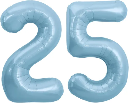 Miniatura 120 de TONIFUL 40 Inch Pastel Blue Number 8 Foil Balloons Large Mylar Foil Digital 8 Balloons for 8th Birthday, Gender Neutral Party, Baby Shower, Oro rosa