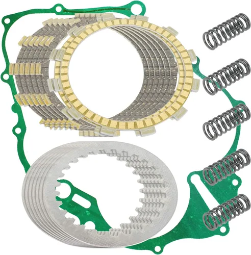 Caltric Juego de placas de fricción y juntas de embrague compatible con Yamaha Raptor 660R Yfm660R 2001-2005