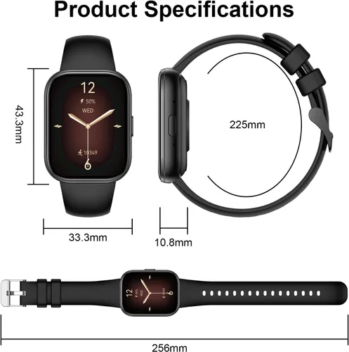 Miniatura 7 de Smart Watch for Women with Bluetooth Call Answer/Dail,1.75" DIY Dial Fitness Watch with Heart Rate Sleep Monitor Step Counter Calorie 120+Sport