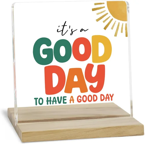Miniatura 20 de Regalos de aliento para mujeres, señal decorativa, placa acrílica "You Are Amazing", señal "You Are Loved" de JAXXERO