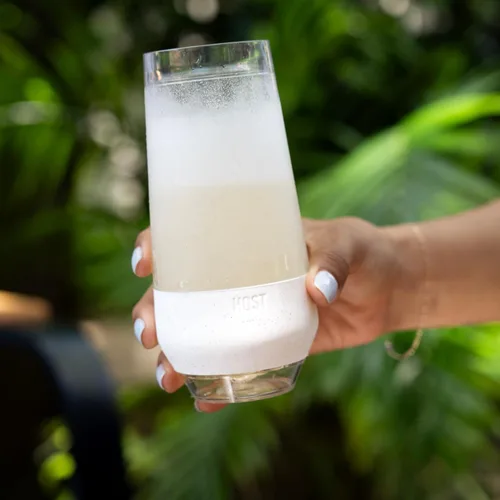 Miniatura 11 de Host Freeze Copas de champán, juego de copas de vino espumoso irrompibles de doble pared congelables, sin tallo, copas de plástico para mimosas