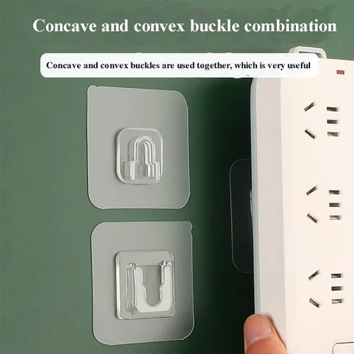 Miniatura 4 de 6 pares de almohadillas adhesivas de reemplazo montadas en la pared para organizador de cacharro de cocina y baño, gancho adhesivo sin uñas