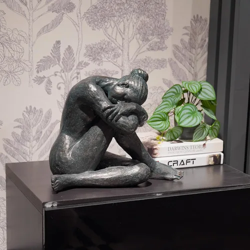 Miniatura 2 de Guichifun Estatua de Bailarina de Yoga Decoración para el Hogar - Escultura de Resina Moderna Creativa para Ballet en Casa Pensadores Bailarines