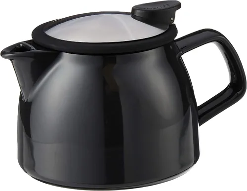 Miniatura 2 de FORLIFE Bell - Tetera de cerámica con infusor de cesta, 16 onzas/15.9 fl oz, grafito negro