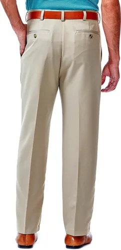 Miniatura 3 de Haggar Pantalón plisado frontal para hombre, con cintura expandible, para hombre, tallas regulares y grandes y altas, grafitodelicia