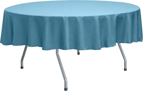 Miniatura 61 de ULTIMATE TEXTILE Mantel redondo reversible Shantung Satin Majestic de 72 pulgadas, color verde salvia