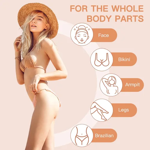 Miniatura 5 de Cuentas de cera dura, granos de cera de 2.2 libras para depilación, 10 paquetes de cuentas de cera multicolor para todo el cuerpo, cara, bikini