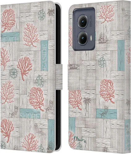 Miniatura 12 de Head Case Designs Funda de piel con licencia oficial de Paul Brent Agate Mermaid Coastal para Motorola Edge (2024)