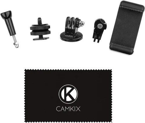 CamKix Kit adaptador de montaje de zapata caliente compatible con teléfono, cámara de acción para el montaje flash de tu cámara DSLR - Graba tu