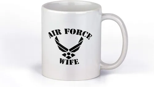 Taza de café de cerámica de la Fuerza Aérea de la Fuerza Aérea | Taza de café de 11 onzas | NI294