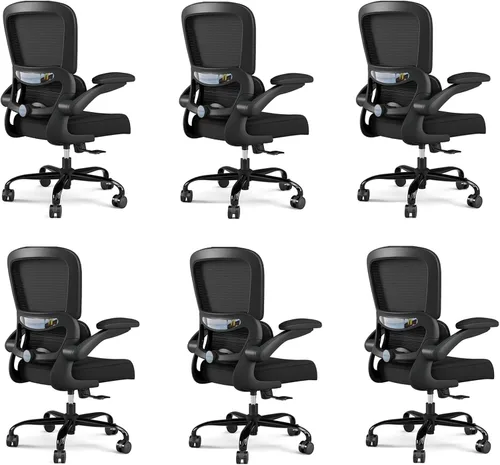 Miniatura 19 de Silla de oficina – Silla de escritorio ergonómica con soporte lumbar ajustable, silla de computadora de malla, silla ejecutiva para oficina en casa
