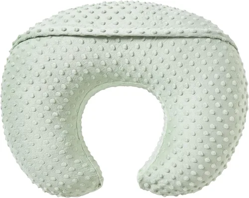 Miniatura 3 de Almohada de lactancia y posicionador corporal para bebé con funda premium para lactancia para niños y niñas, almohada de alimentación con funda Azul