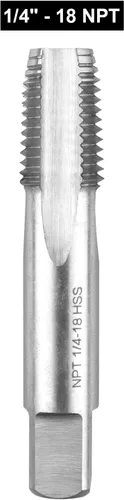 Miniatura 2 de 1/4" - 18 NPT - Grifo de tubo cónico M2 NPT, utilizado para roscar máquina convencional o roscado CNC, puede golpear acero y acero inoxidable