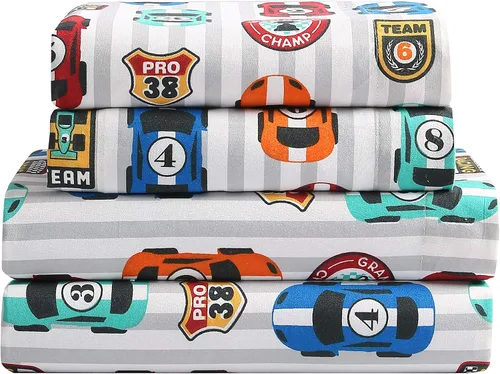 Miniatura 3 de Kute Kids - Juego de sábanas supersuave, fabricado con diseños y personajes especiales, incluye funda(s) para almohada en tamaño Twin, Full y Queen