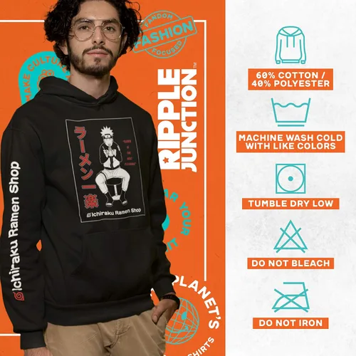 Miniatura 4 de Ripple Junction Naruto Shippuden - Sudadera con capucha unisex para adulto Ichiraku Ramen Best Pleasure