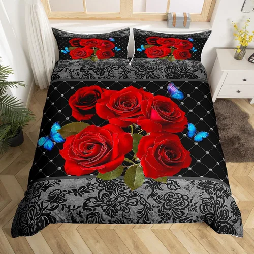 Miniatura 40 de Juego de funda de edredón de elefante bohemio para niños, tamaño individual, juego de ropa de cama de mandala bohemio de 2 piezas para decoración