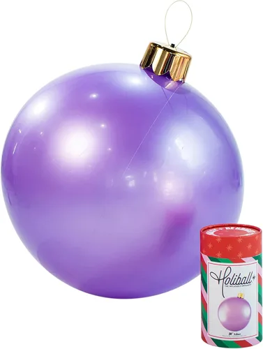 Miniatura 38 de Ornamento Navideño Inflable Holiball – Decoración Definitiva para Interior/Exterior – Reutilizable y Fácil de Almacenar – para Bodas, Fiestas, Plata