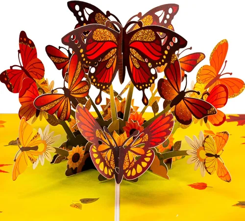 Miniatura 12 de Paper Love Tarjeta de Árbol de Otoño Tarjeta de Felicitación Desplegable 3D de Arce de Otoño para Acción de Gracias, Regalo de Anfitriona o Amigo