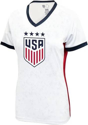 Miniatura 2 de Icon Sports U.S. Women Soccer Game Day Tee - Camiseta Unisex para Adulto de Manga Corta de Poliéster con Licencia Oficial