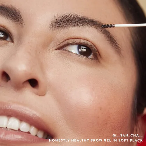 Miniatura 4 de Honest Beauty Honestly Healthy Brow Gel para cejas de aspecto más completo Fortalece + agrega volumen Aceite de ricino + extracto de trébol rojo