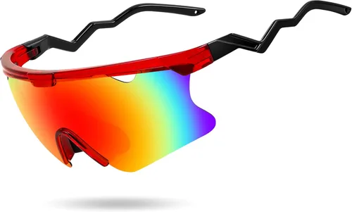 Miniatura 10 de FEISEDY Gafas de sol para hombres y mujeres, polarizadas grandes retro sin montura TR90 marco para béisbol, ciclismo, deportes B4073 Marco