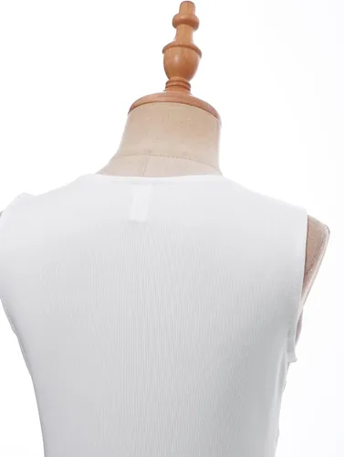 Miniatura 71 de CHICTRY Vestido de baile lírico sin mangas asimétrico para niñas, disfraz de adoración litúrgica contemporánea