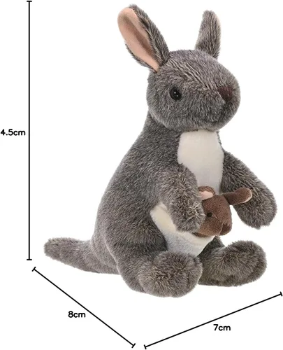 Miniatura 6 de Wild Republic Canguro con peluche Joey, animal de peluche, regalos para niños, peluches, de 8 pulgadas, 8 pulgadas, modelo: 10867