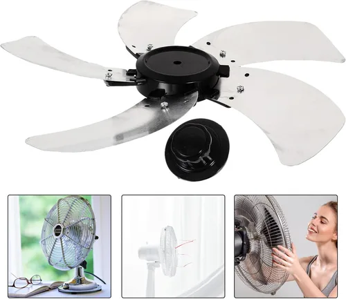 Miniatura 5 de LIFKOME Palas de ventilador de piso Soporte de aspas de ventilador 5 hojas s reemplazo para piezas de reparación de accesorios Hojas eléctricas