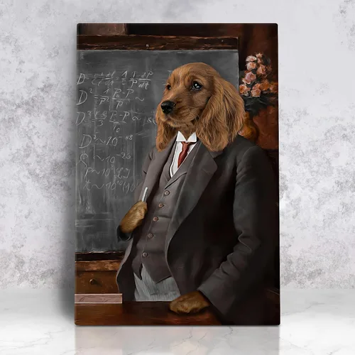 Miniatura 55 de Awesometik Impresión en Lienzo Personalizada Retrato Real de Mascota a partir de Foto, Retrato Renacentista Personalizado, Retratos, Retratos 25 El