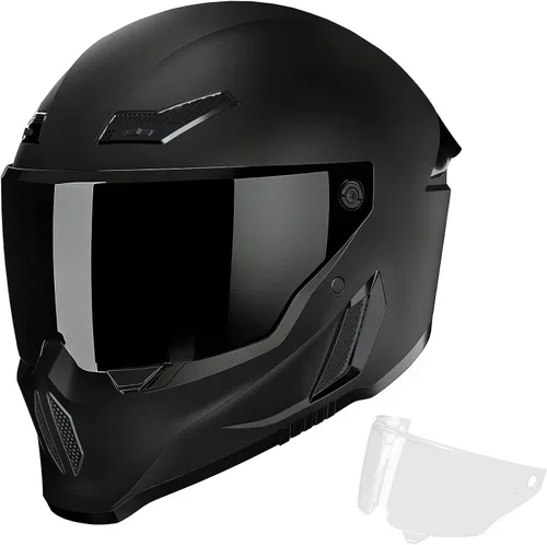 Cascos para motocicleta MXJ Gear para hombres y mujeres adultos, Casco integral para motocicleta, MG666 aprobado por DOT, para carreras en la calle,