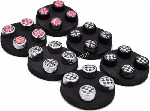 Miniatura 9 de Zorratin 4 tapas de válvula de neumático con bandera británica para BMW Mini Cooper r50 r53 r56 r56n f55 f56 r55 r55 r55 r52 r57 r58 r59 r60 r61 jcw