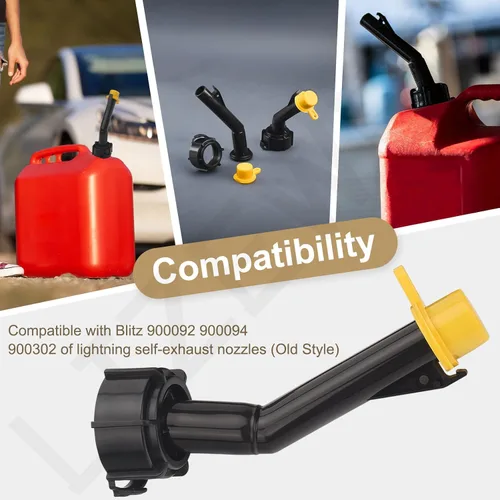 Miniatura 7 de Boquillas, anillos y tapas para bidones de gasolina de Blitz 900302 900092 900094 de estilo antiguo, uso para combustible, diésel, queroseno, gas