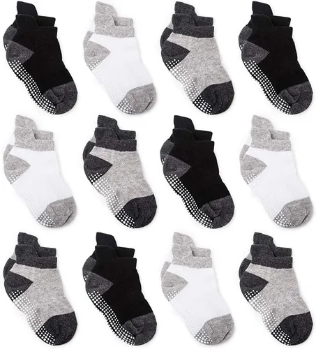 Miniatura 24 de Calcetines tobilleros antideslizantes Zaples para bebés con suelas antideslizantes para bebés, niños pequeños, niños y niñas