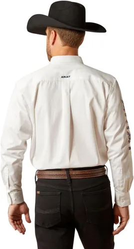 Miniatura 43 de Ariat Camisa de sarga con logotipo del equipo para hombre