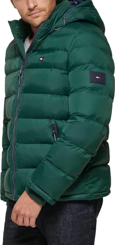 Miniatura 3 de Tommy Hilfiger Men's Hooded Puffer Jacket (Standard and Big & Tall)